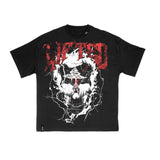 SKELETON LIFTED TEE - BLACK