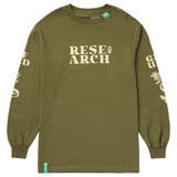 EXTENDED ROOTS LONG SLEEVE TEE - MILITARY GREEN