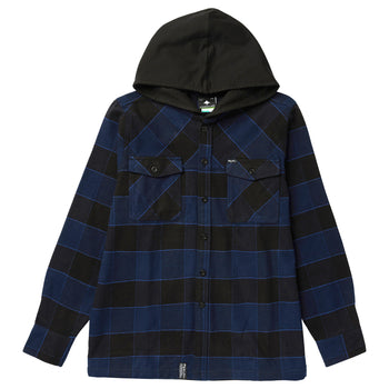 ONLY ONE BUFFALO FLANNEL SHIRT - NAVY