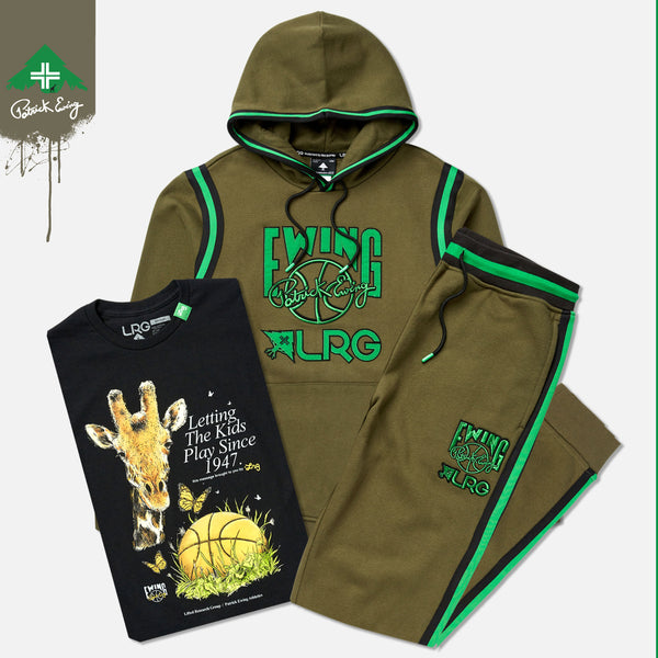 EWING ROGUE PULLOVER HOODIE - DARK OLIVE