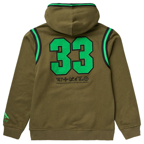 EWING ROGUE PULLOVER HOODIE - DARK OLIVE