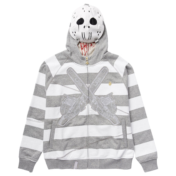 FRIDAY THE 47TH ZIP HOODIE - ASH GREY