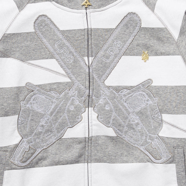 FRIDAY THE 47TH ZIP HOODIE - ASH GREY