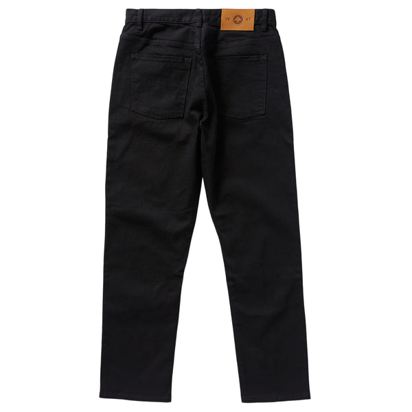 TRUE TAPER DENIM JEANS - TRUE BLACK
