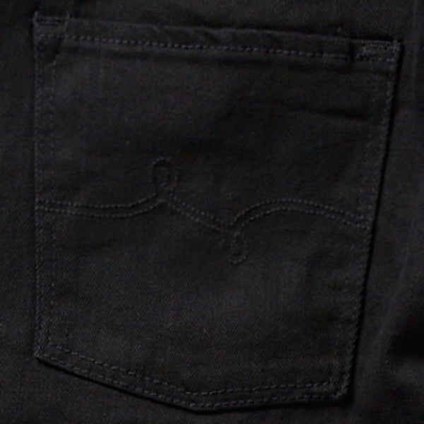 TRUE TAPER DENIM JEANS - TRUE BLACK