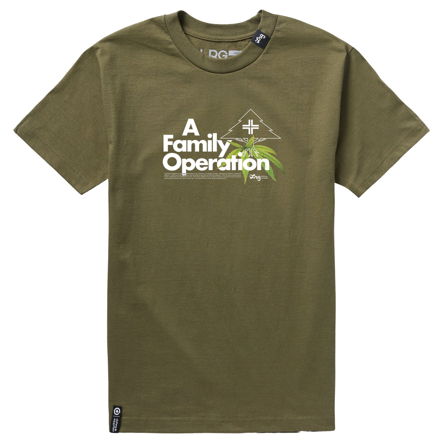A FAMILY OPERATION TEE - MILITARY GREEN