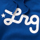 LIFTED SCRIPT PULLOVER HOODIE - BLUE