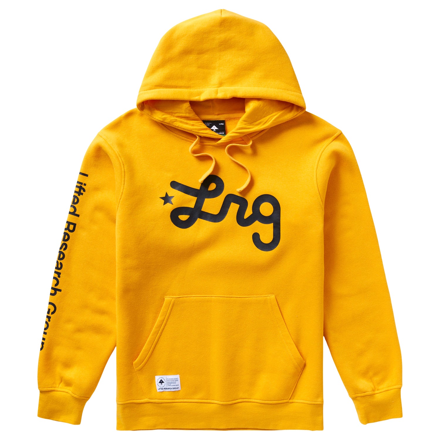 LIFTED SCRIPT PULLOVER HOODIE - GOLD