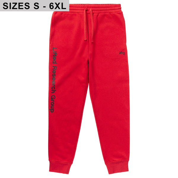 LIFTED SCRIPT JOGGER SWEATPANTS - RED