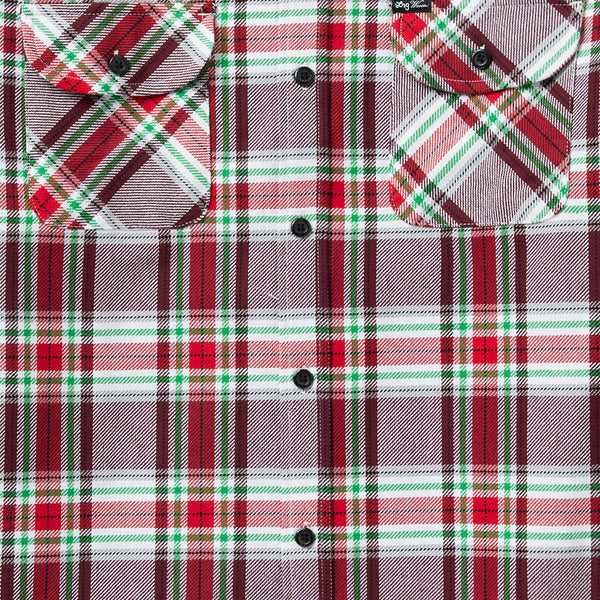 BREAK AWAY FLANNEL SHIRT - BURGUNDY