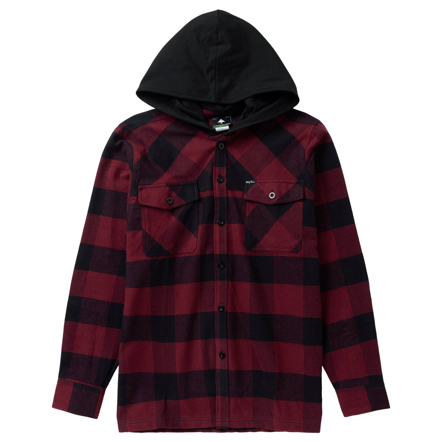 ONLY ONE BUF FLANNEL SHIRT - BURGUNDY