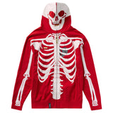 DEAD SERIOUS ZIP HOODIE - RED