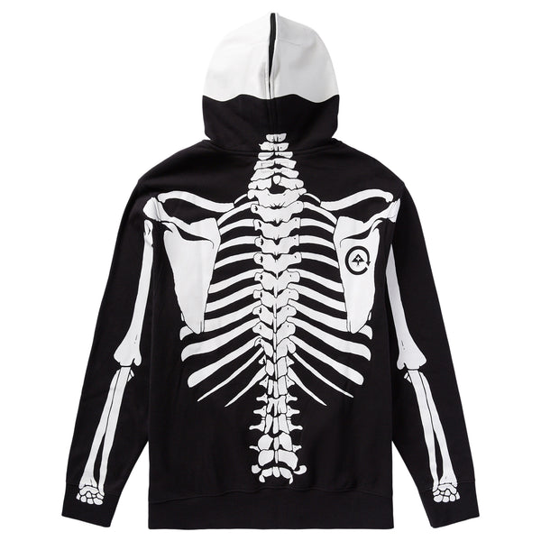 DEAD SERIOUS ZIP HOODIE - BLACK