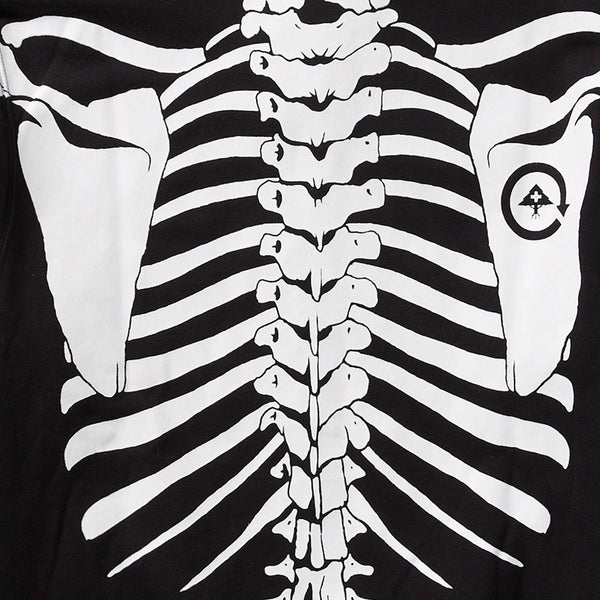 DEAD SERIOUS ZIP HOODIE - BLACK