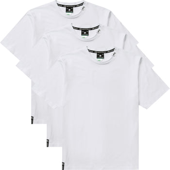 ROOTING DEEPLY KNIT TEES 3 PACK - WHITE