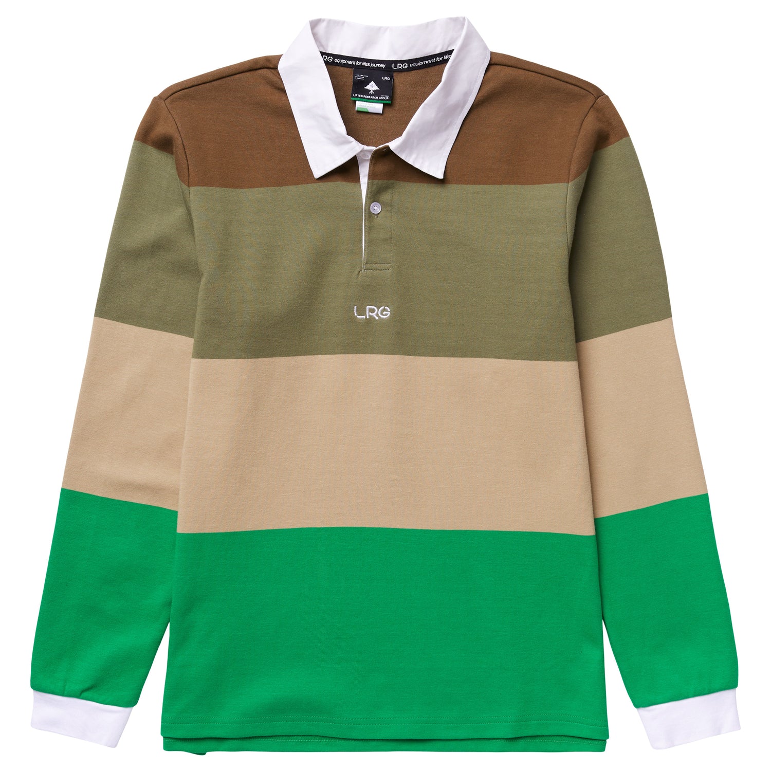 CREATIVE WOODS RUGBY SHIRT - GREEN