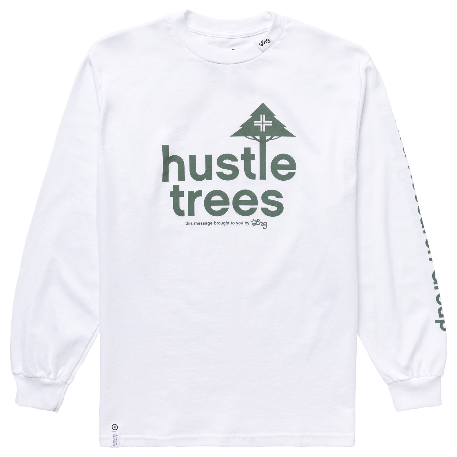 HUSTLE TREES RESEARCH TEE - WHITE