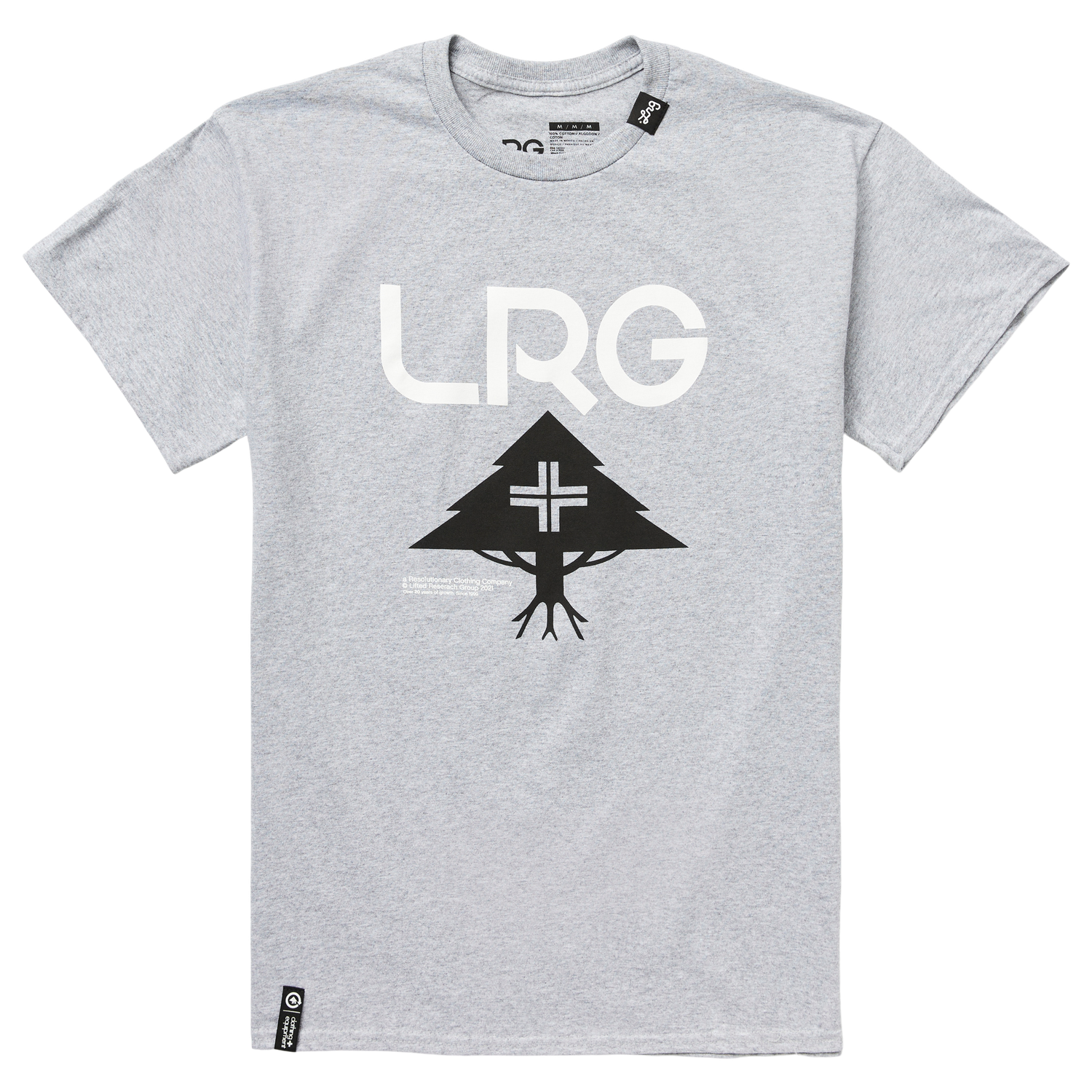 LRG 20 LOGO STACKED SS TEE ATHLETIC GREY | LRG Clothing