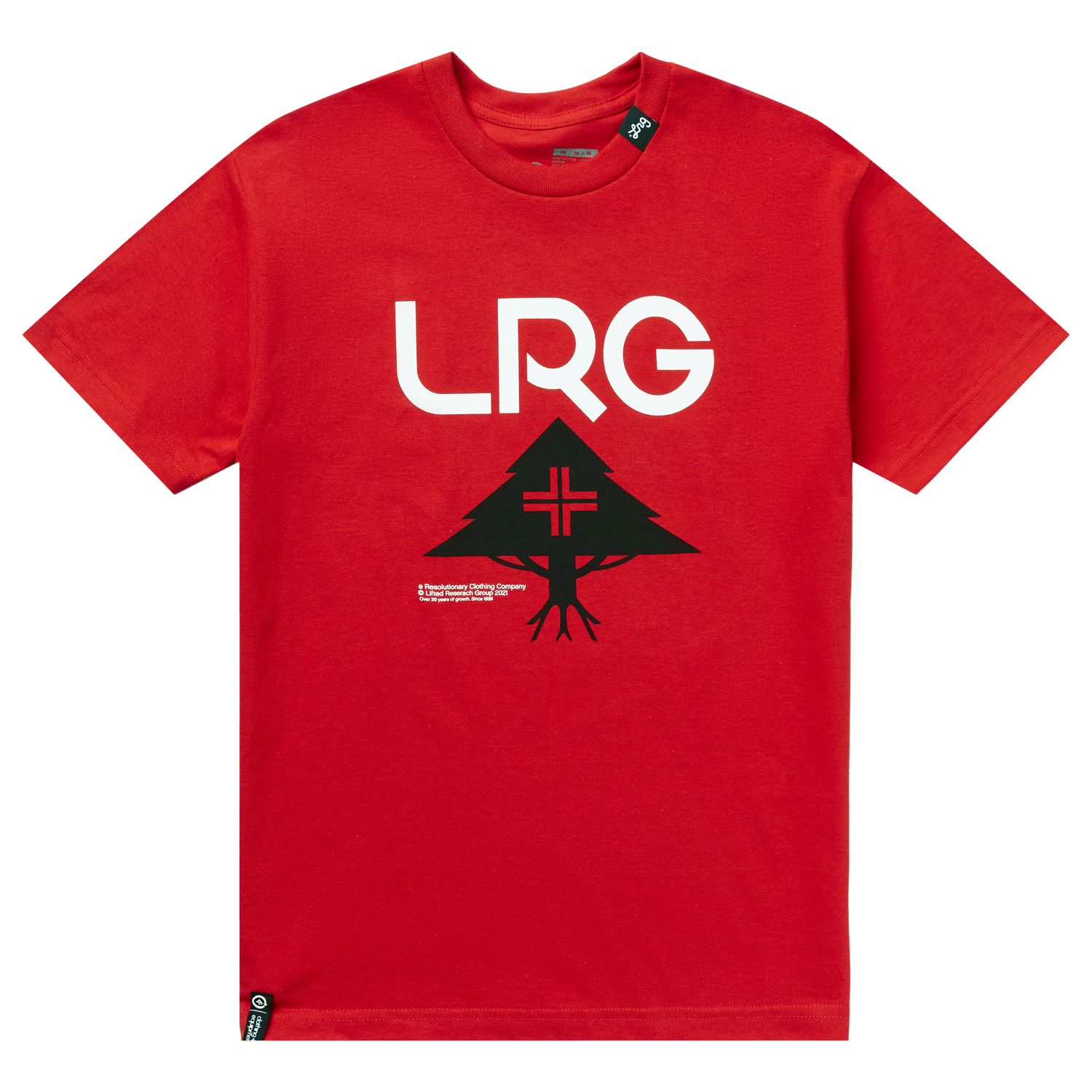 20 LOGO STACKED TEE - RED
