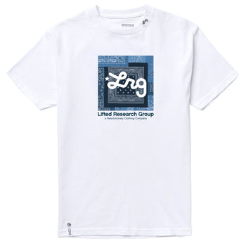 STRICTLY SCRIPT ROOTS TEE - WHITE