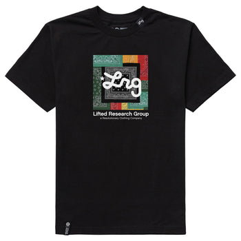 STRICTLY SCRIPT ROOTS TEE - BLACK