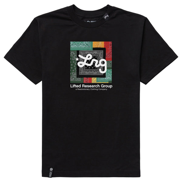 STRICTLY SCRIPT ROOTS TEE - BLACK