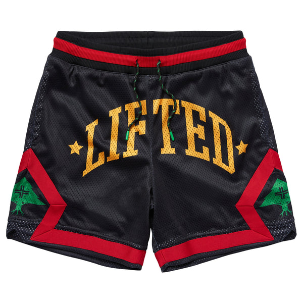 RESOLUTIONARY LIFTED MESH SHORTS - BLACK