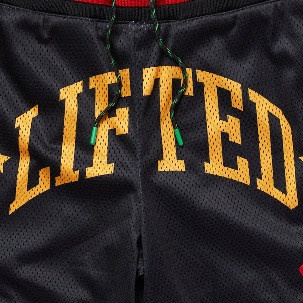 RESOLUTIONARY LIFTED MESH SHORTS - BLACK