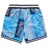 STRICTLY SCRIPT ROOTS MESH SHORTS - BLUE