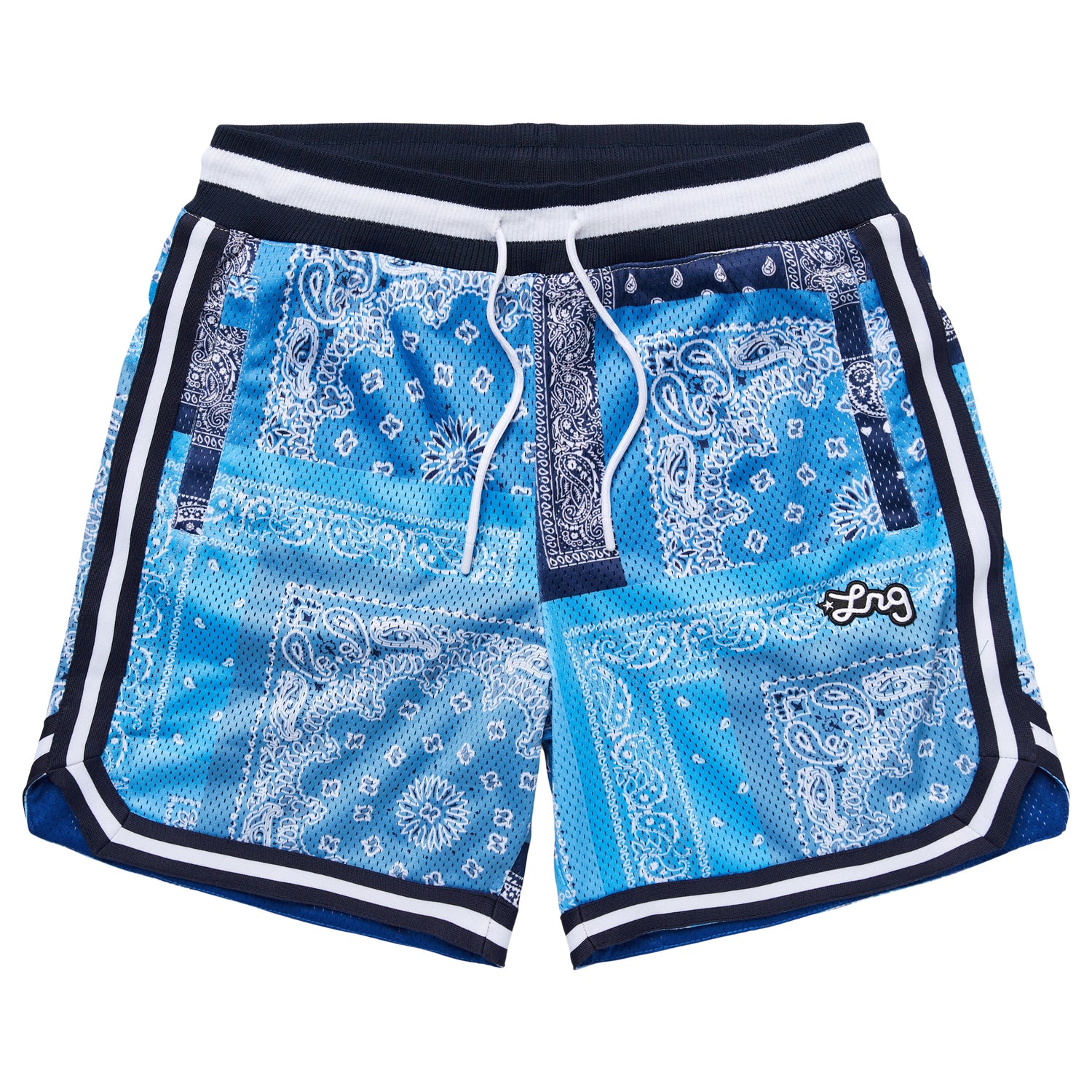 STRICTLY SCRIPT ROOTS MESH SHORTS - BLUE