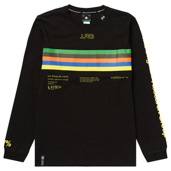 SYSTEM RESEARCH LONG SLEEVE CREW TEE - BLACK