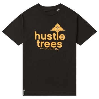 HUSTLE TREES TEE - BLACK
