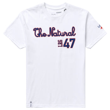 FLYOUT NATURAL 47 TEE - WHITE
