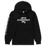 LOVE FOR EVERYBODY PULLOVER HOODIE - BLACK