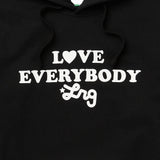 LOVE FOR EVERYBODY PULLOVER HOODIE - BLACK