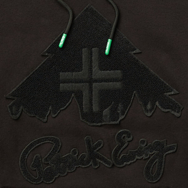 EWING LIFTED PULLOVER HOODIE - BLACK