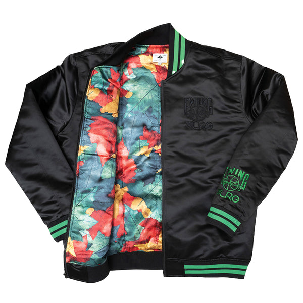EWING LIFTED BOMBER JACKET - BLACK
