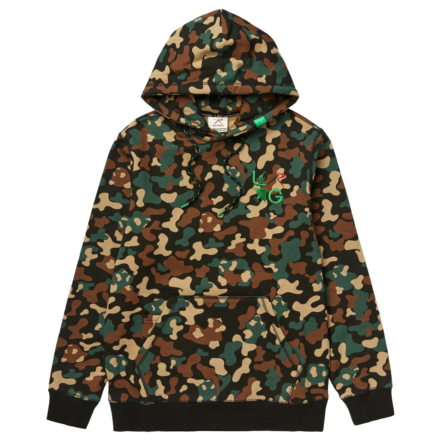 ROTHCO PANDA WOODLAND PULLOVER HOODIE - CAMOUFLAGE | LRG Clothing