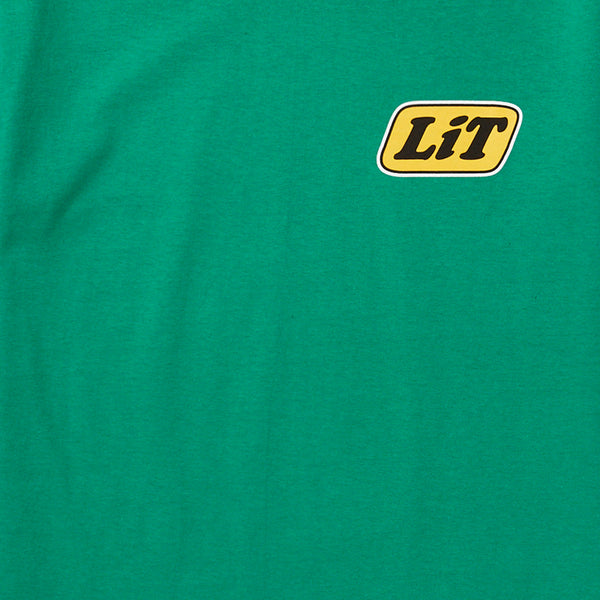 HUSTLE TREES LIT TEE - KELLY GREEN