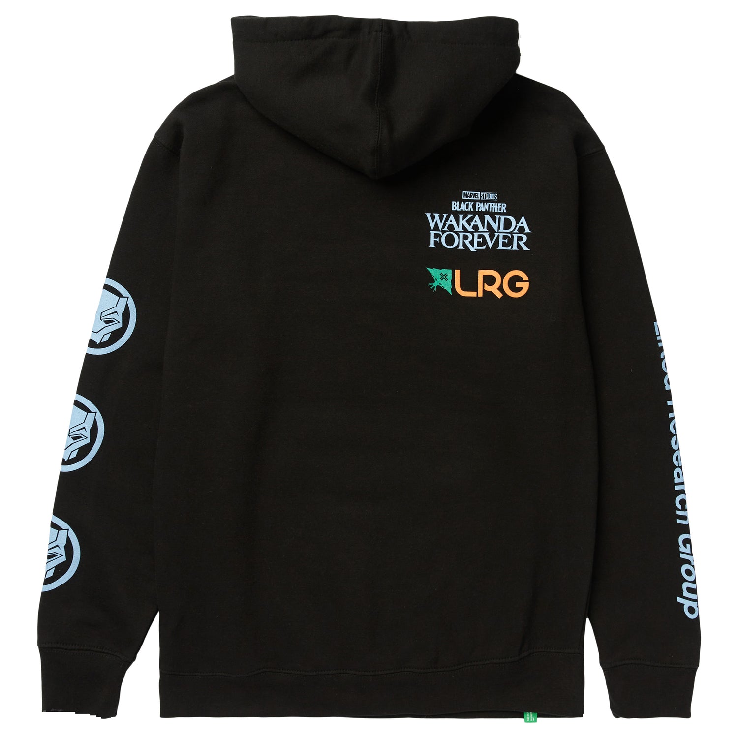 BLACK PANTHER WAKANDA FOREVER PULLOVER HOODIE - BLACK