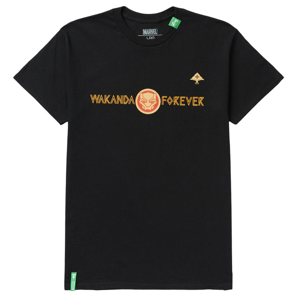 BLACK PANTHER WAKANDA FOREVER GUARDED TEE - BLACK