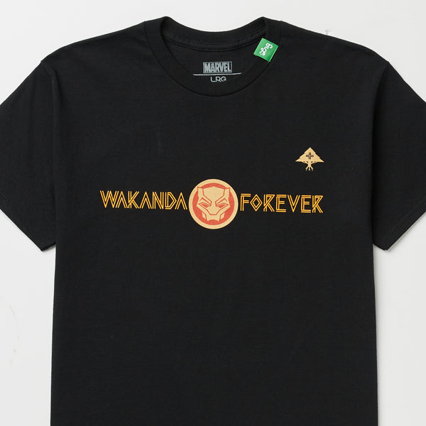 BLACK PANTHER WAKANDA FOREVER GUARDED TEE - BLACK
