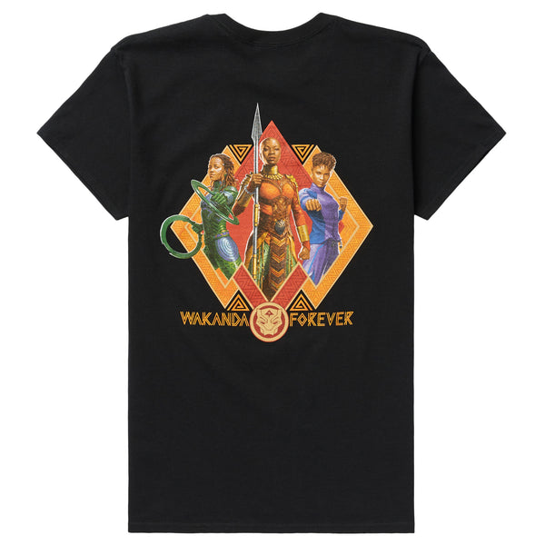 BLACK PANTHER WAKANDA FOREVER GUARDED TEE - BLACK