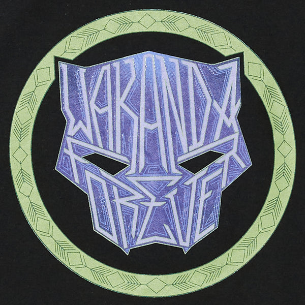 BLACK PANTHER WAKANDA FOREVER LOOKING UP TEE - BLACK
