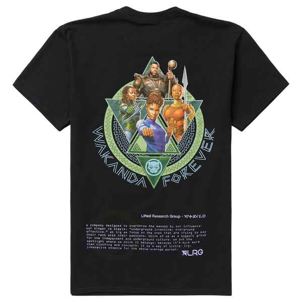 BLACK PANTHER WAKANDA FOREVER LOOKING UP TEE - BLACK