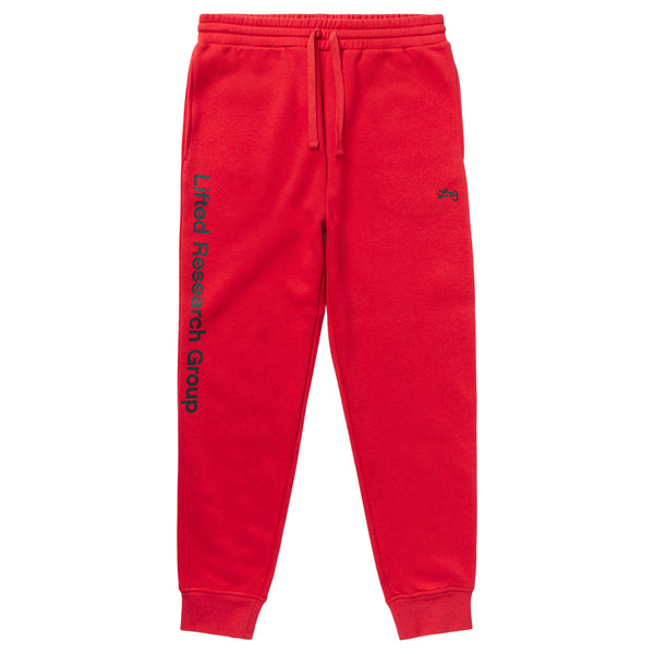 LIFTED SCRIPT JOGGER SWEATPANTS - RED