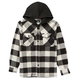 ONLY ONE BUFFALO FLANNEL SHIRT - SILVER