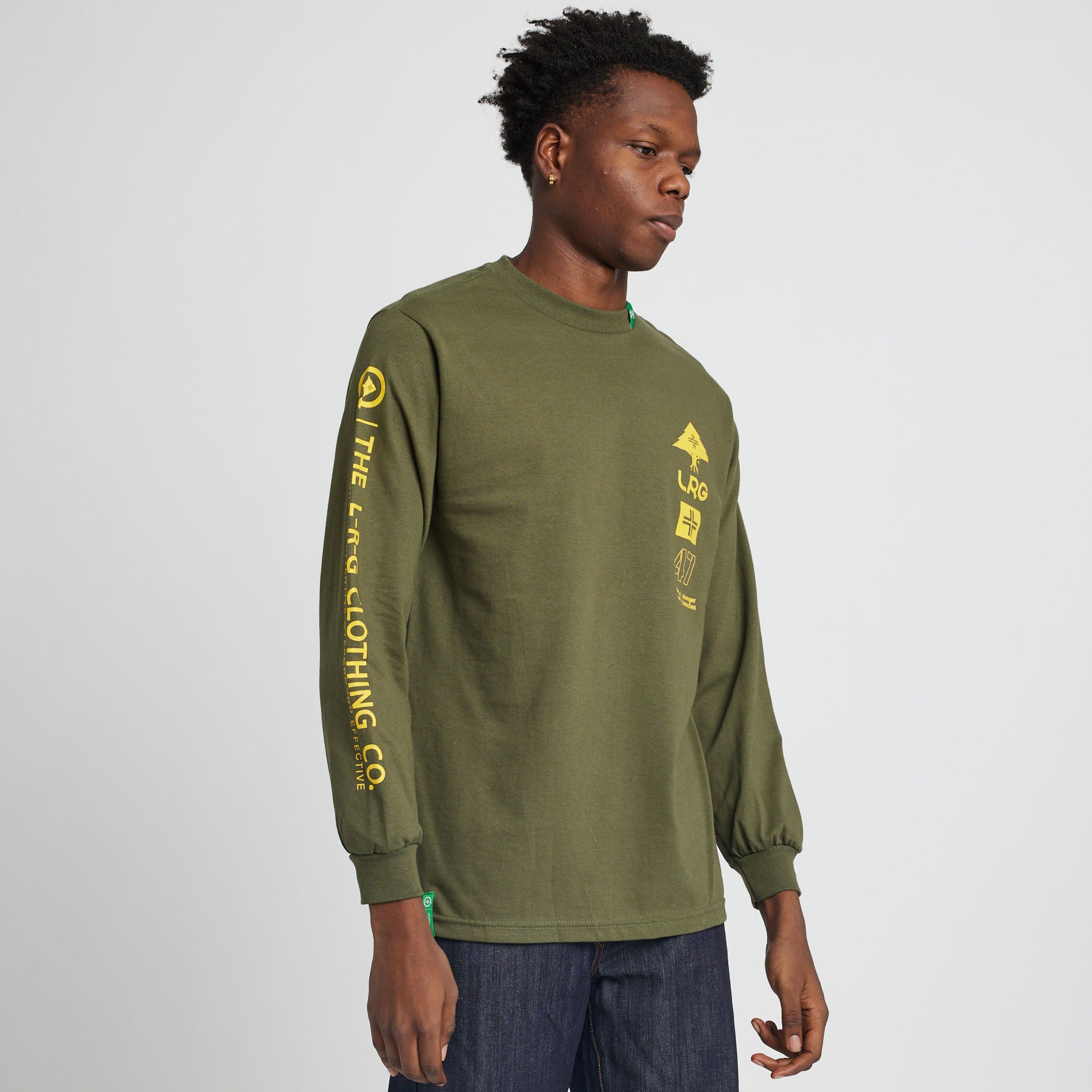 LRG STRONG BRANCHES LS TEE MILITARY GREEN | LRG Clothing