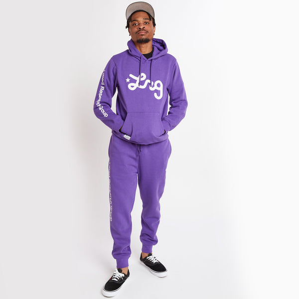 LIFTED SCRIPT JOGGER SWEATPANTS - PURPLE