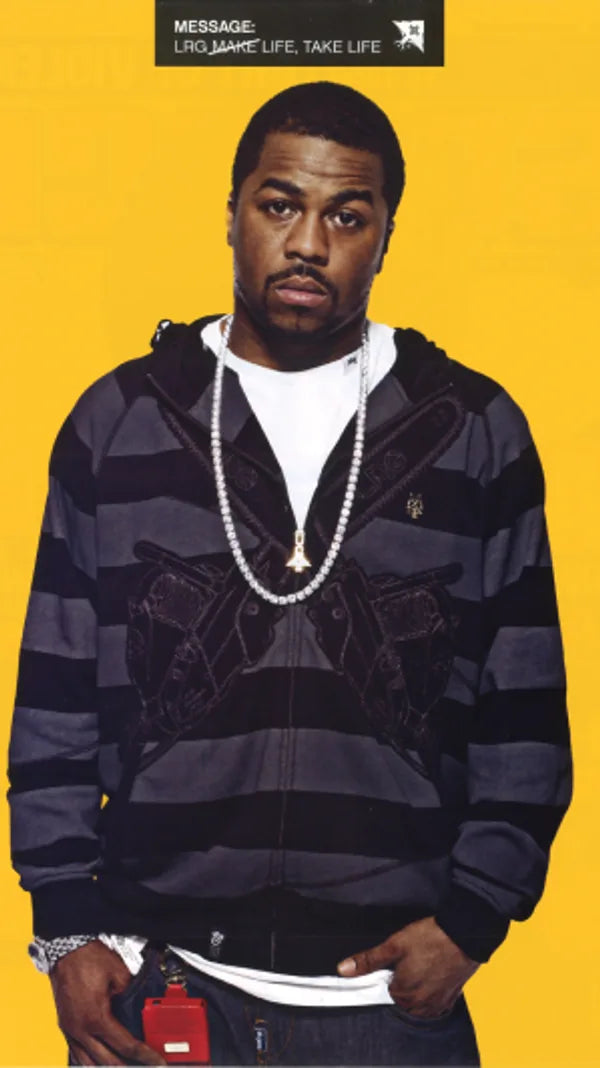 Just Blaze wearing LRG